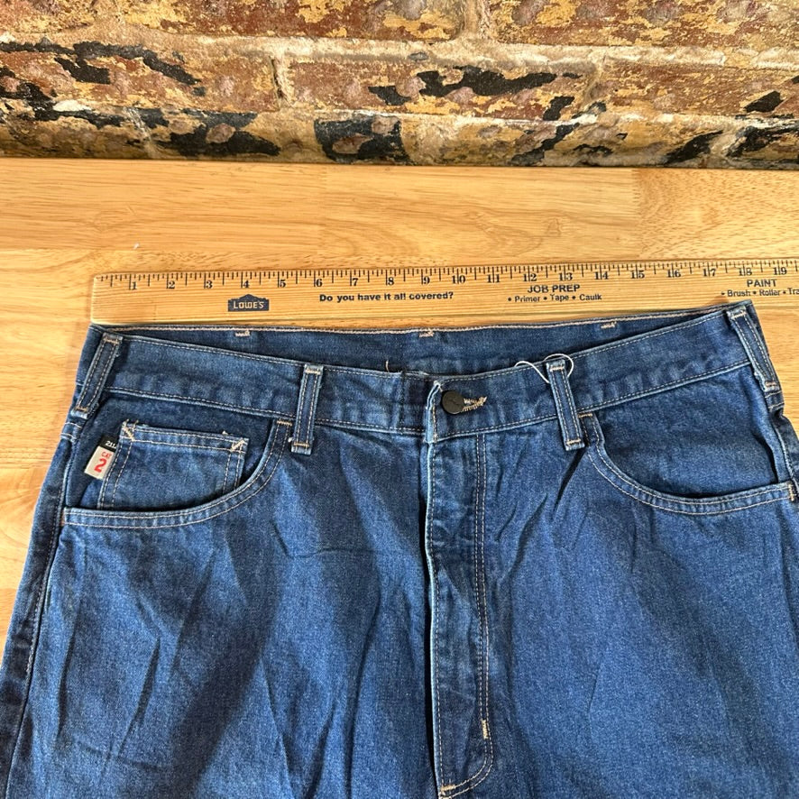 Carhartt FRB100 Blue Jeans Mens 36x36 FR Flame Resistant Denim