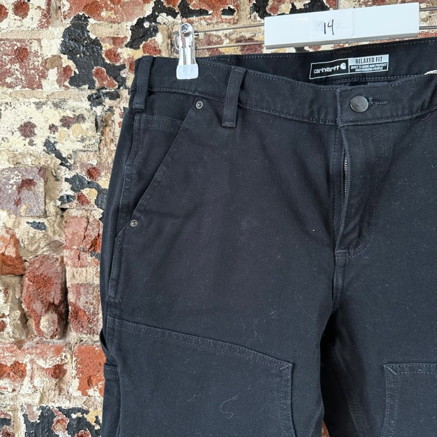 Carhartt Womens 14 Black Double Front Pants