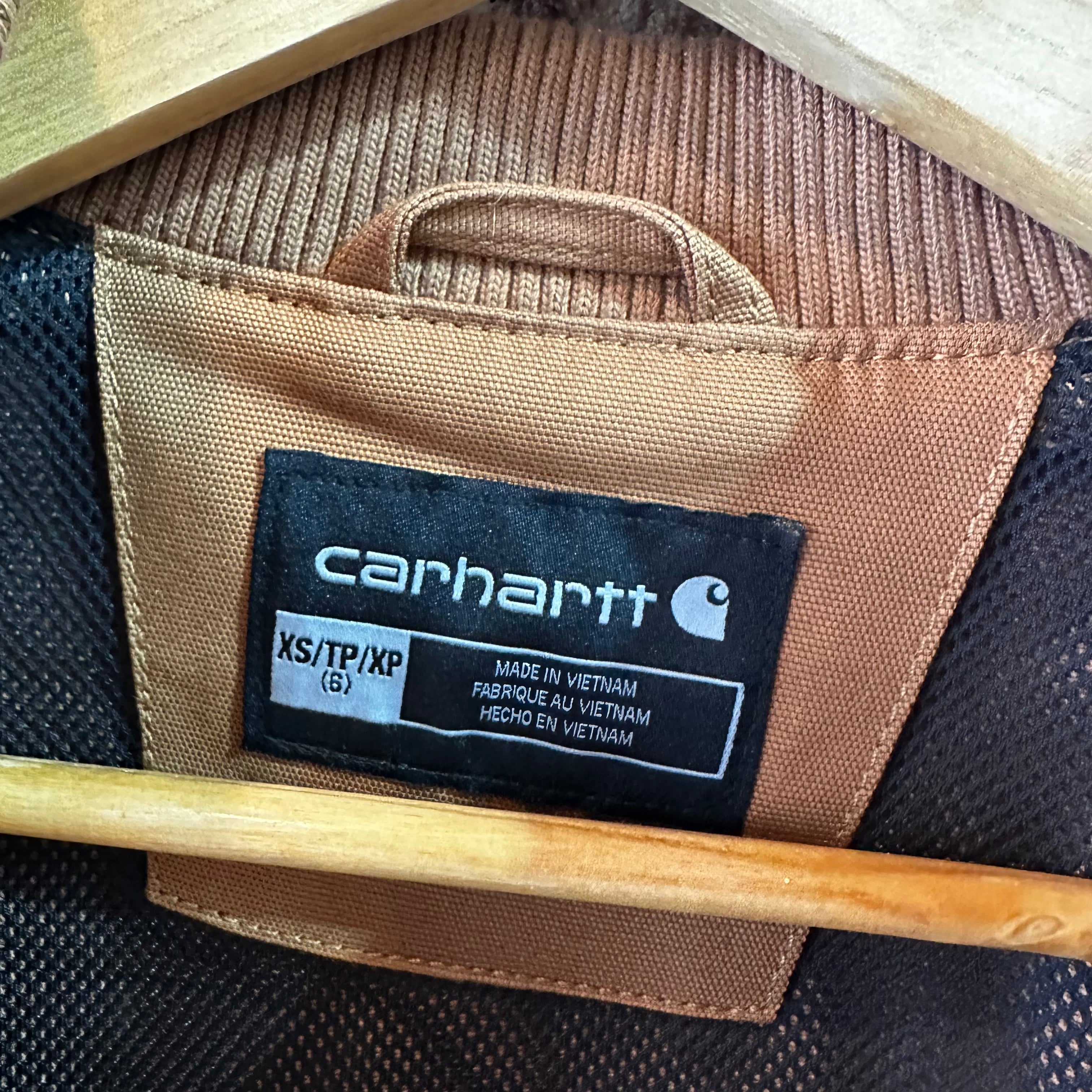 Carhartt Jacket Youth Girls XS (6) Rugged Flex Canvas Bomber Coat NEW Brown