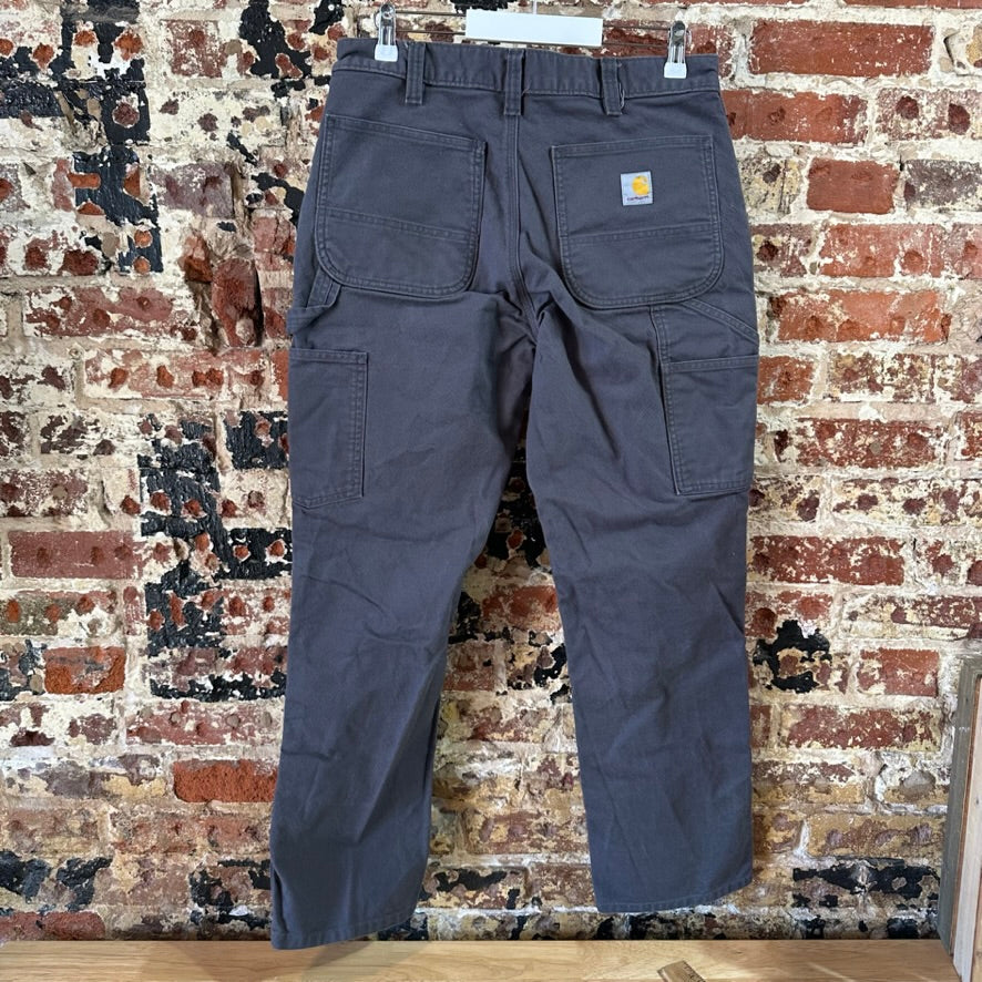 Carhartt Double Knee Mens 32x30 Gray Pants