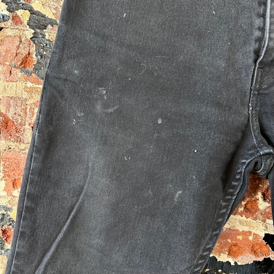 Levis 512 Slim Tapered Jeans Mens 31x30 Black (measures 34x28.5)