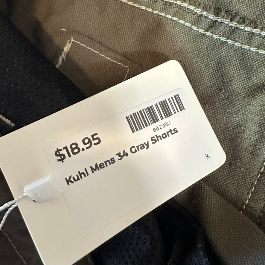 Kuhl Mens 34 Gray Shorts