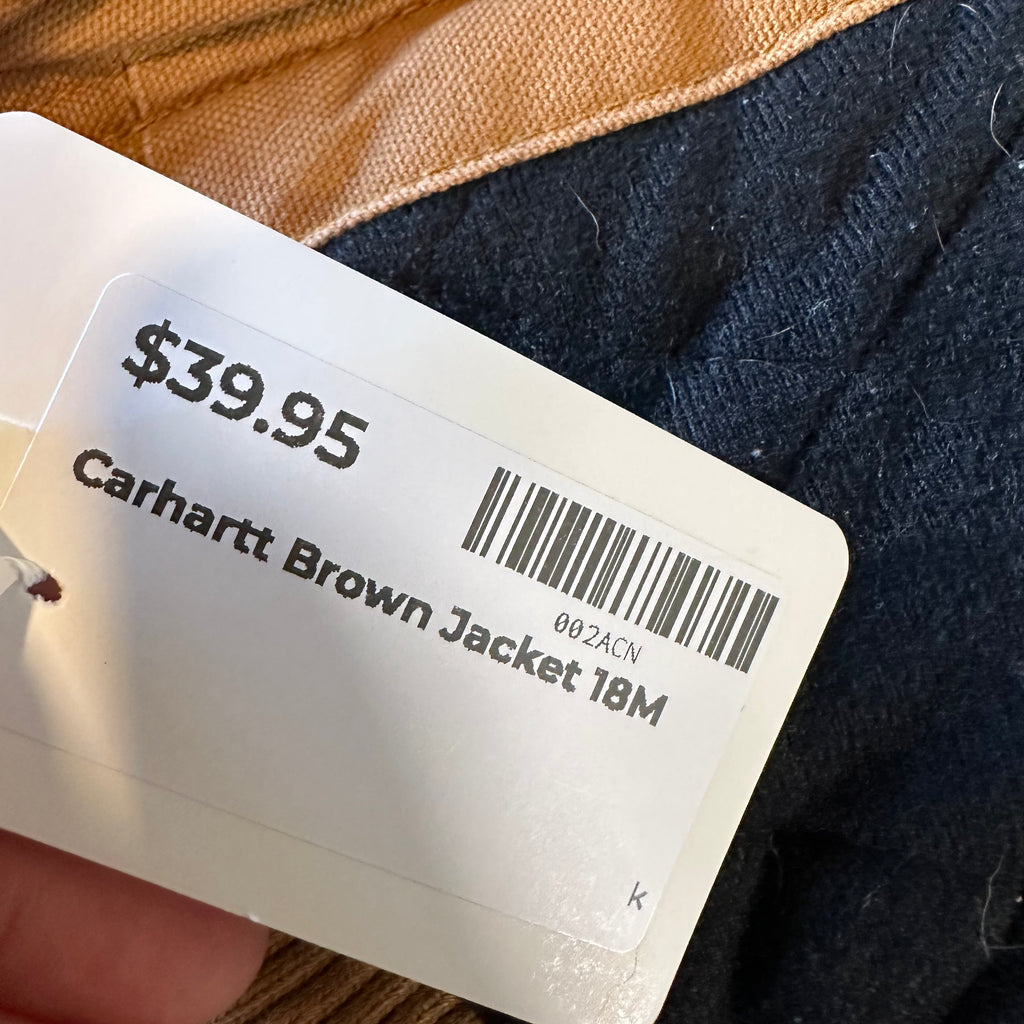 Carhartt Boys 18M Brown Jacket
