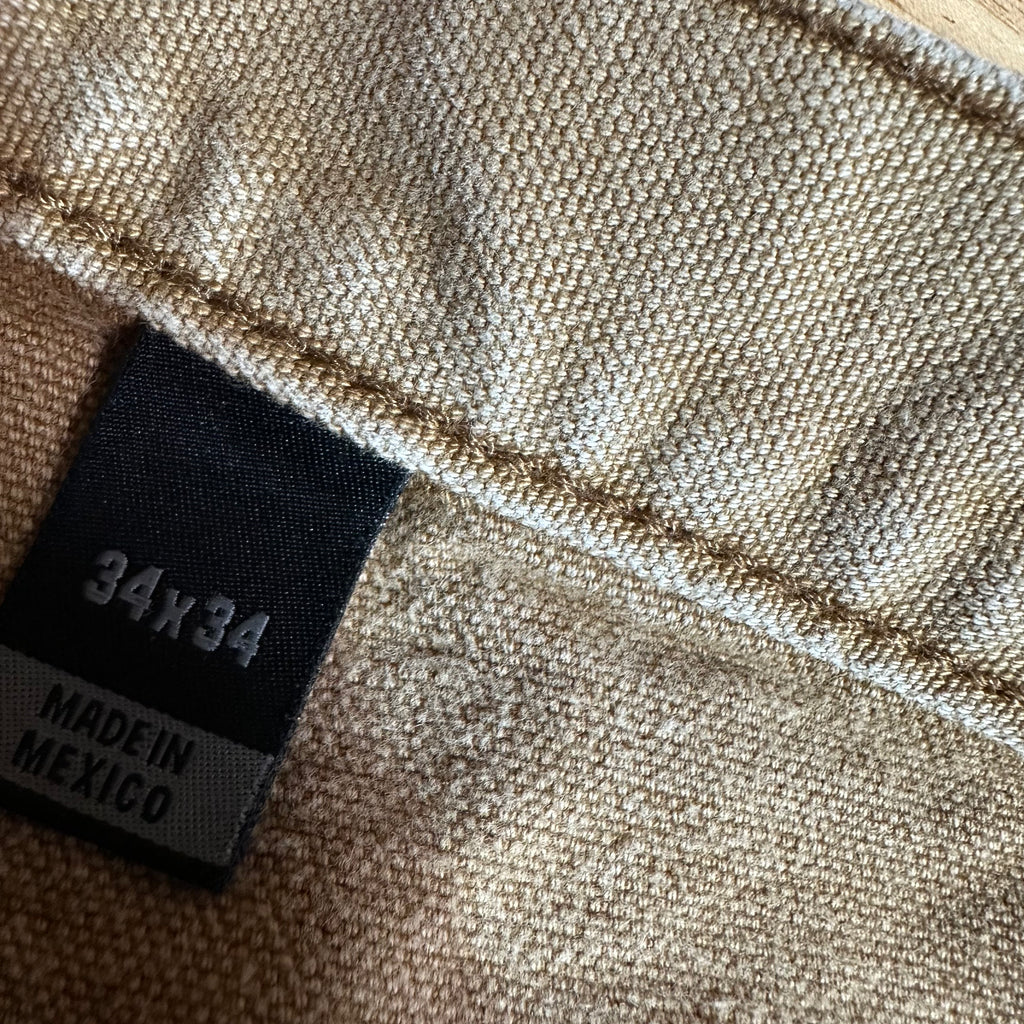 Carhartt B136 BRN Mens 34x34 Double Knee Pants