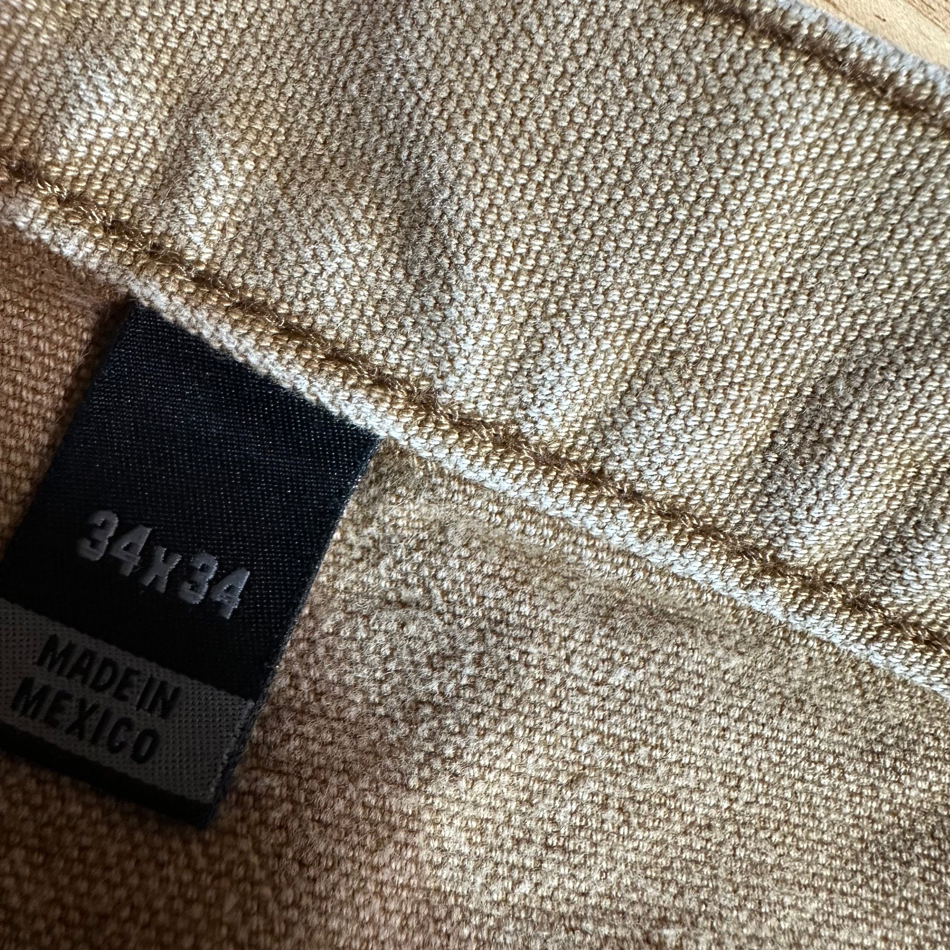 Carhartt B136 BRN Mens 34x34 Double Knee Pants