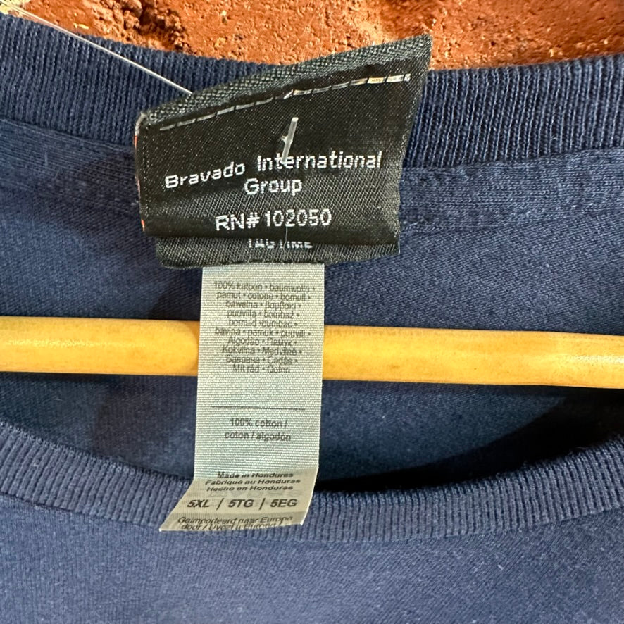 Harley Davidson Men's 5XL Short Sleeve Blue T-Shirt NEW