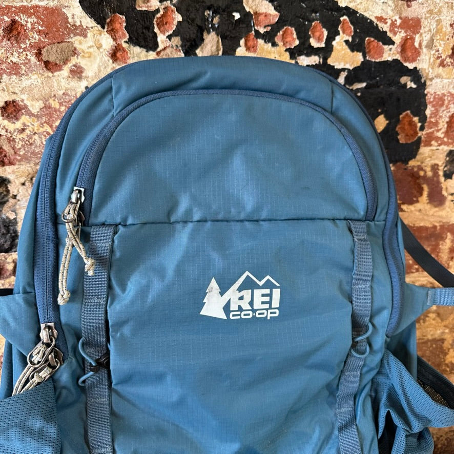 REI Co-op Trail 25 Backpack Blue Hiking w/ rain cover