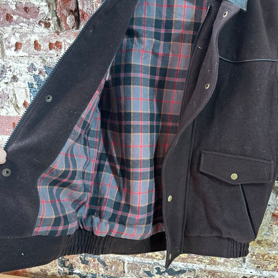 WALLS Western Snap Zip Closure Vest Mens Sz Small Fleece Cowboy