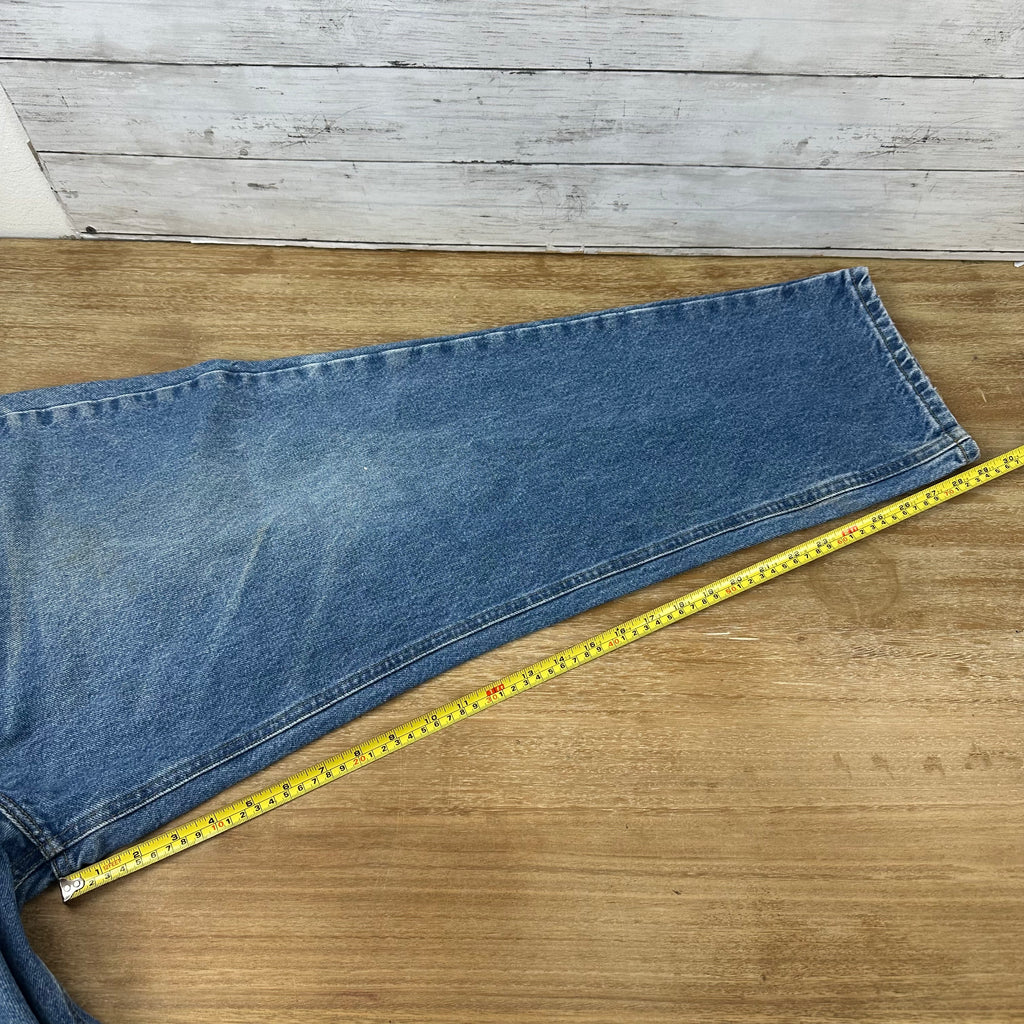 Carhartt Relaxed Fit Mens 44x30 Jeans Workwear Work B17 Denim (measures 42x29)