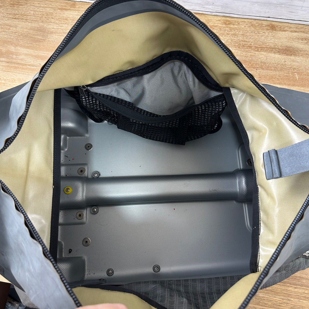 PATAGONIA gray Weathershed Sultan Rolling Duffel Travel Luggage Suitcase Bag