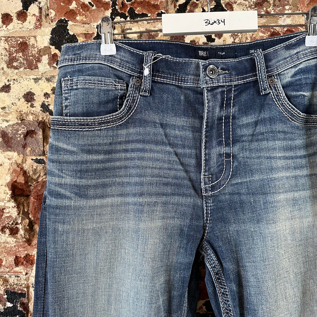 BKE Tyler Mens 36x34 Blue Jeans
