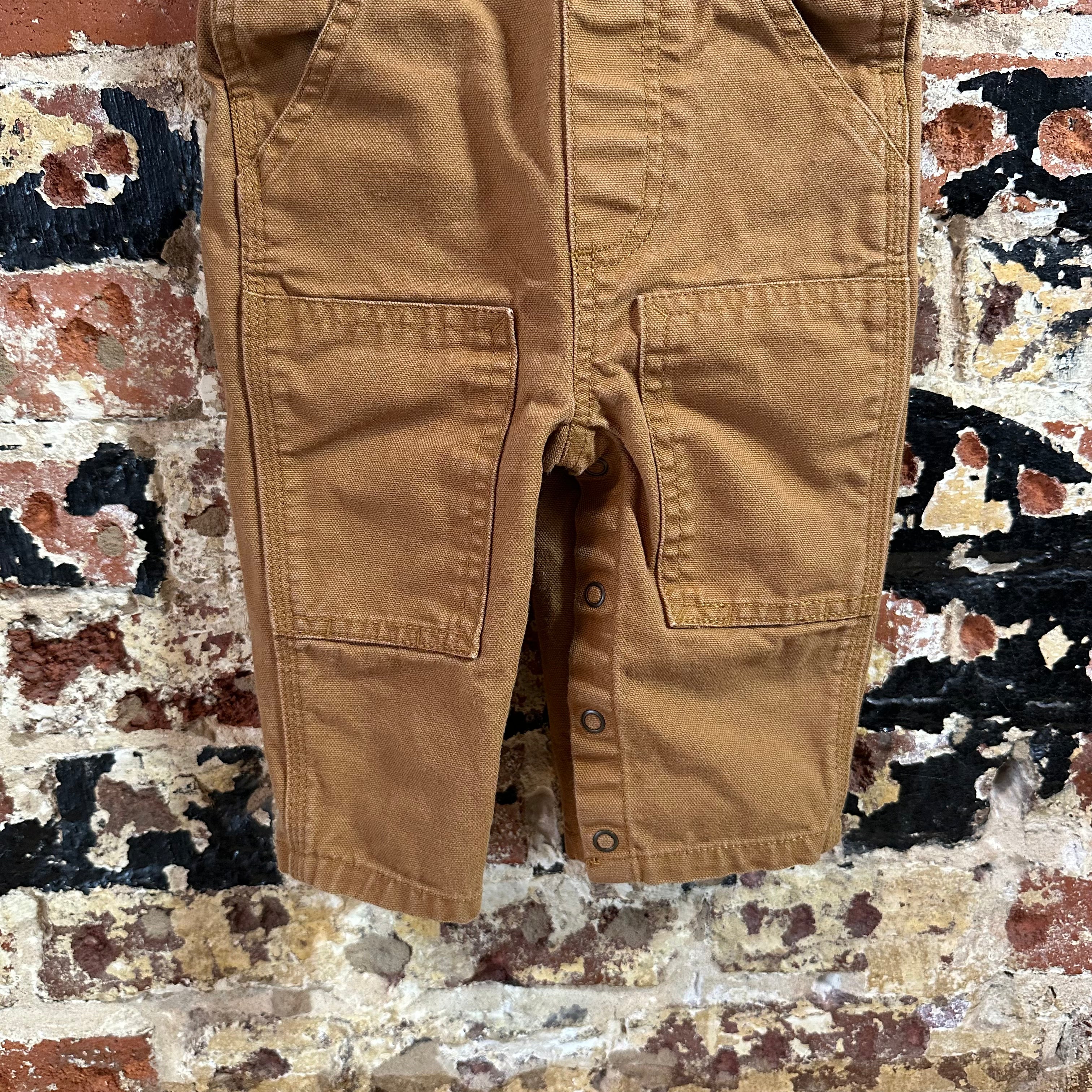 Carhartt Brown Bibs Boys 9M
