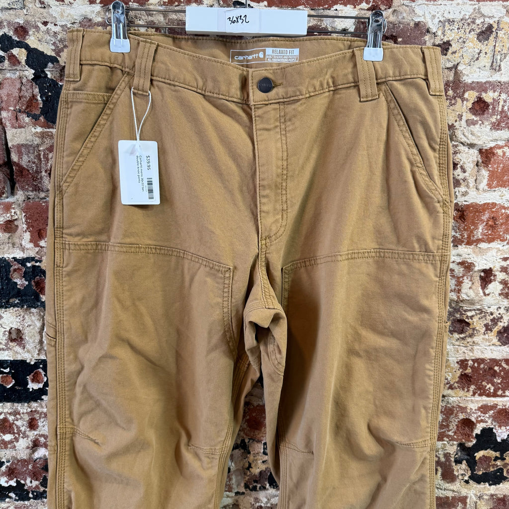 Carhartt Double Knee Brown Pants Mens 36x32