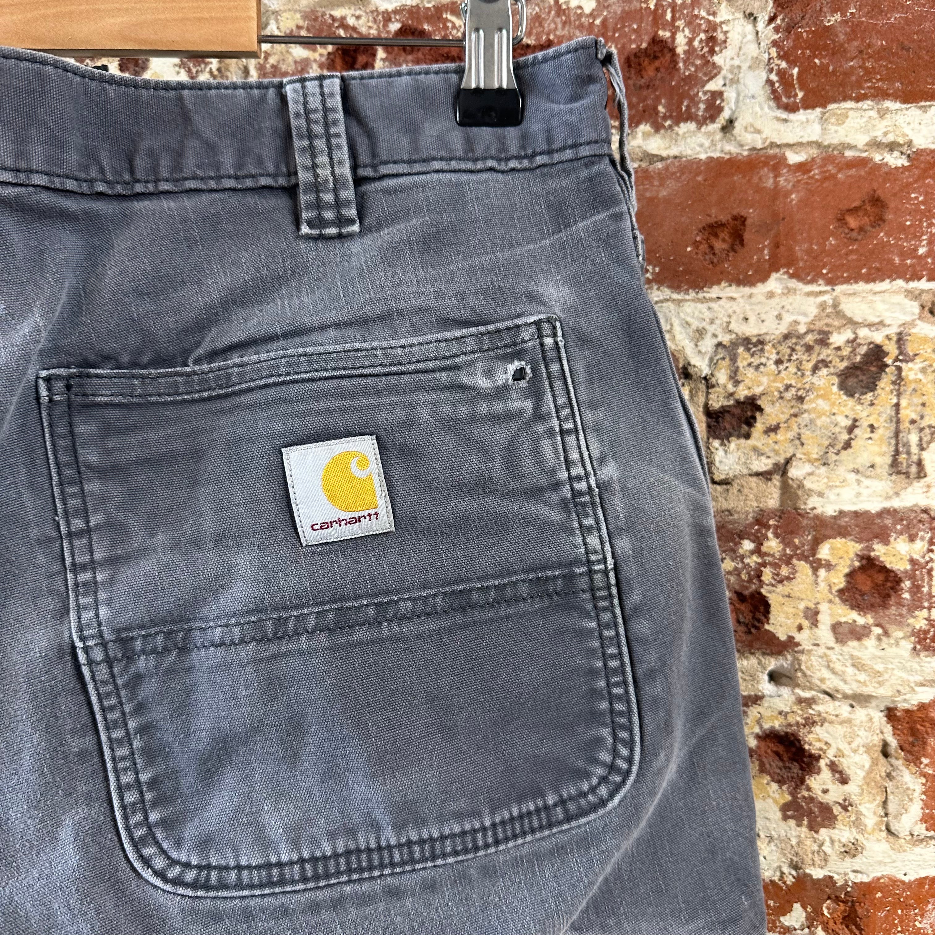 Carhartt Mens 34x32 Gray Pants