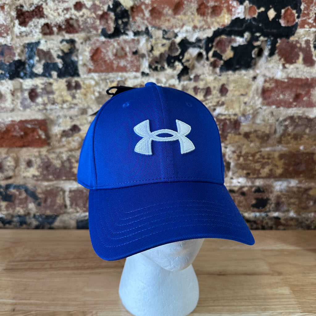 Under Armour UA Men's Blue w/White logo Classic Fit L/XL Cap Hat NWT