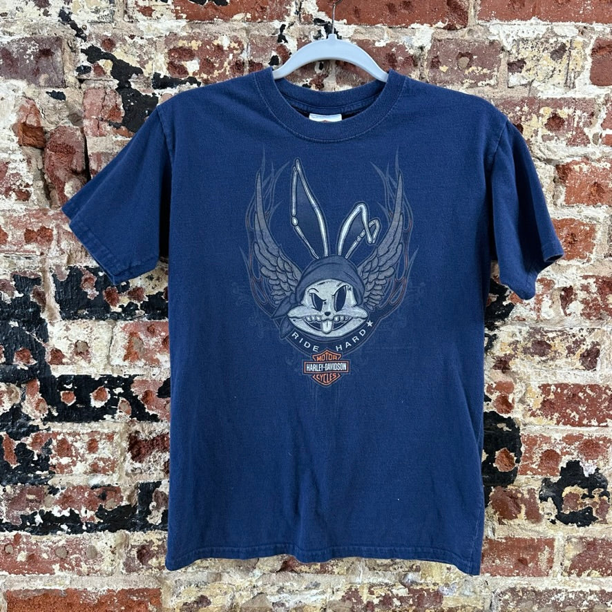 Harley Davidson Short Sleeve Boys Large Blue T-shirt