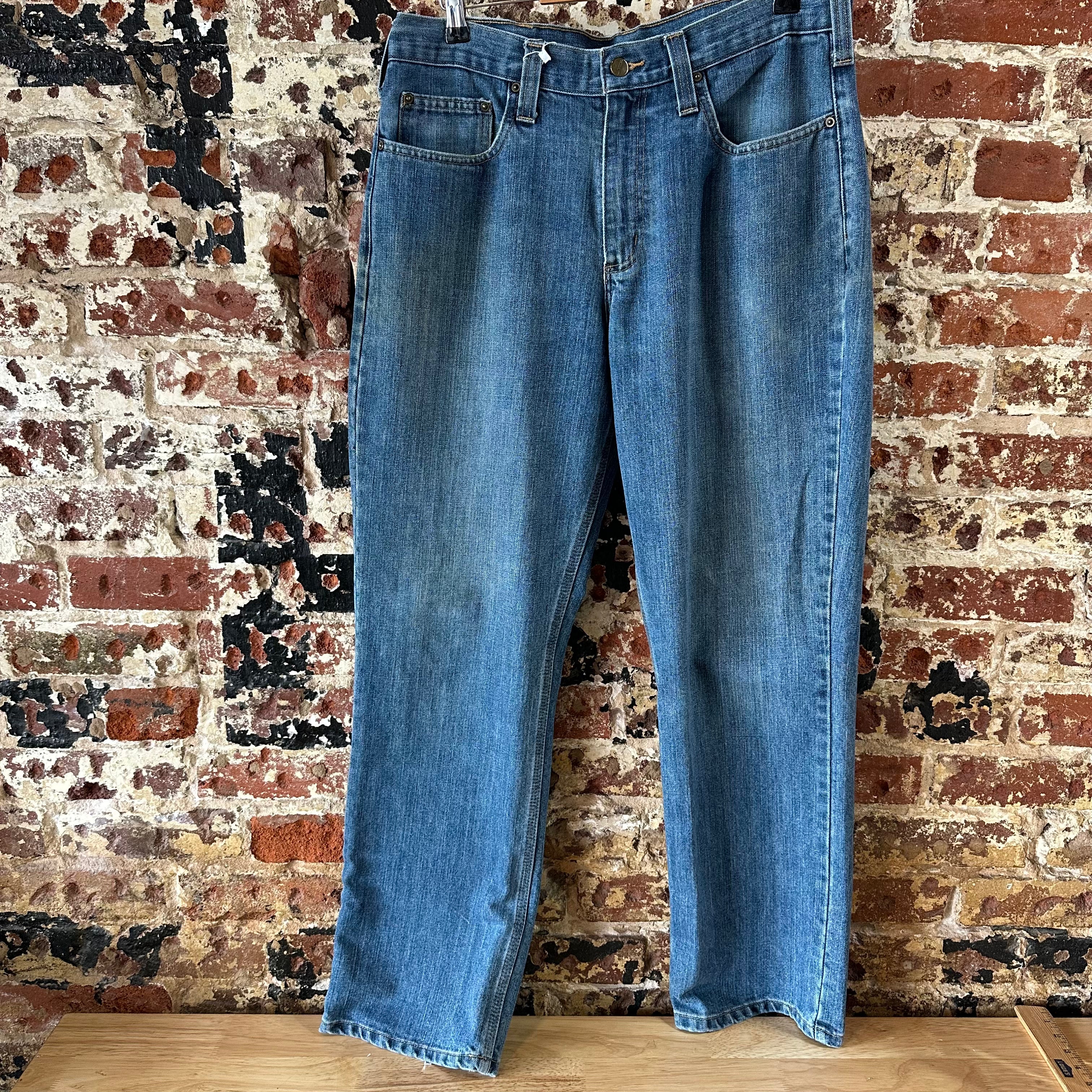 Carhartt Mens 34x30 Blue Jeans