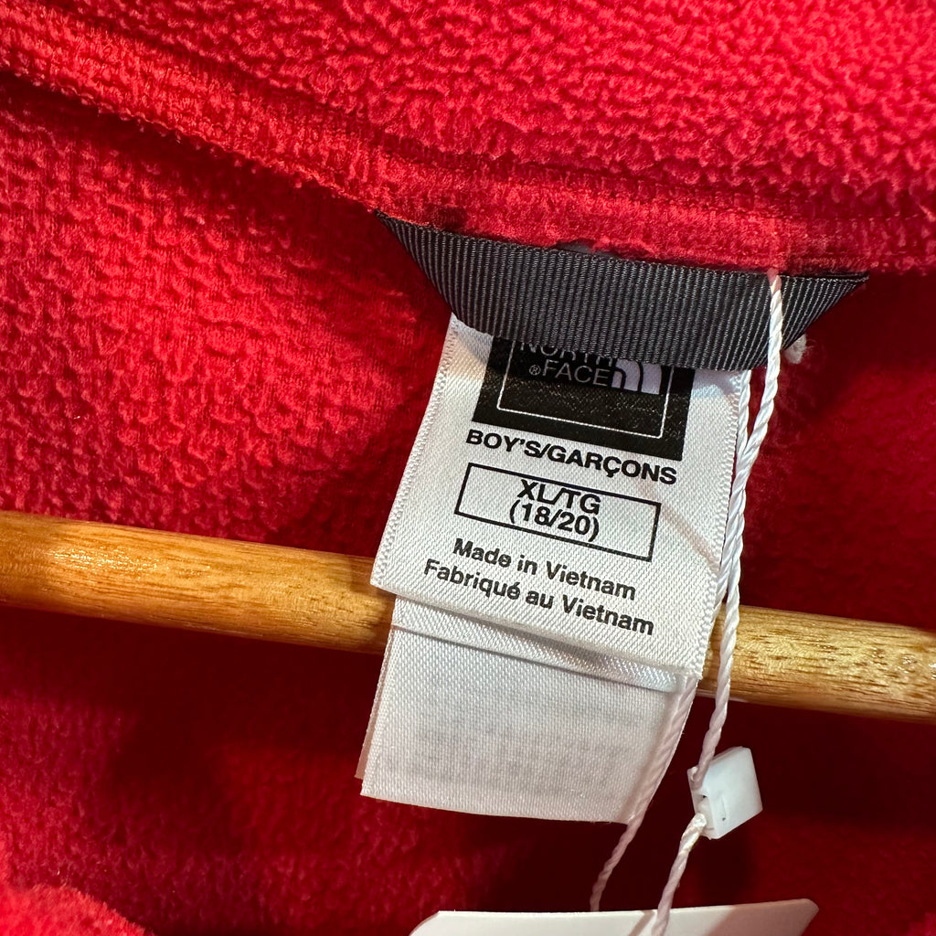 The North Face Boys XL red Long Sleeve Fleece