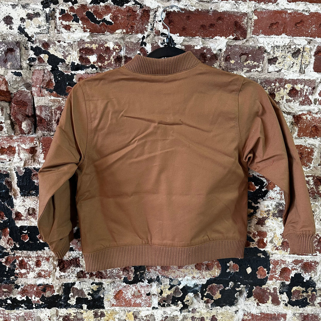 Carhartt Jacket Youth Girls XXS (4-5) Rugged Flex Canvas Bomber Coat NEW Brown