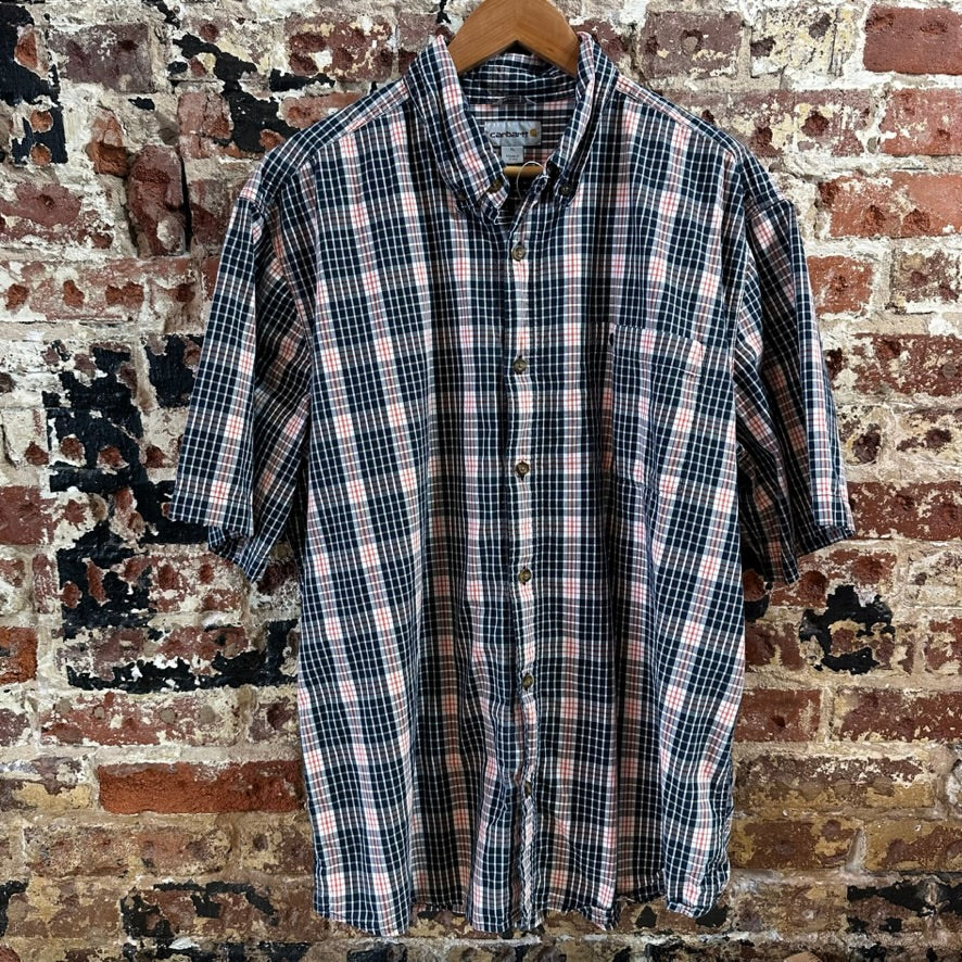 Carhartt Mens XL Short Sleeve Button Up
