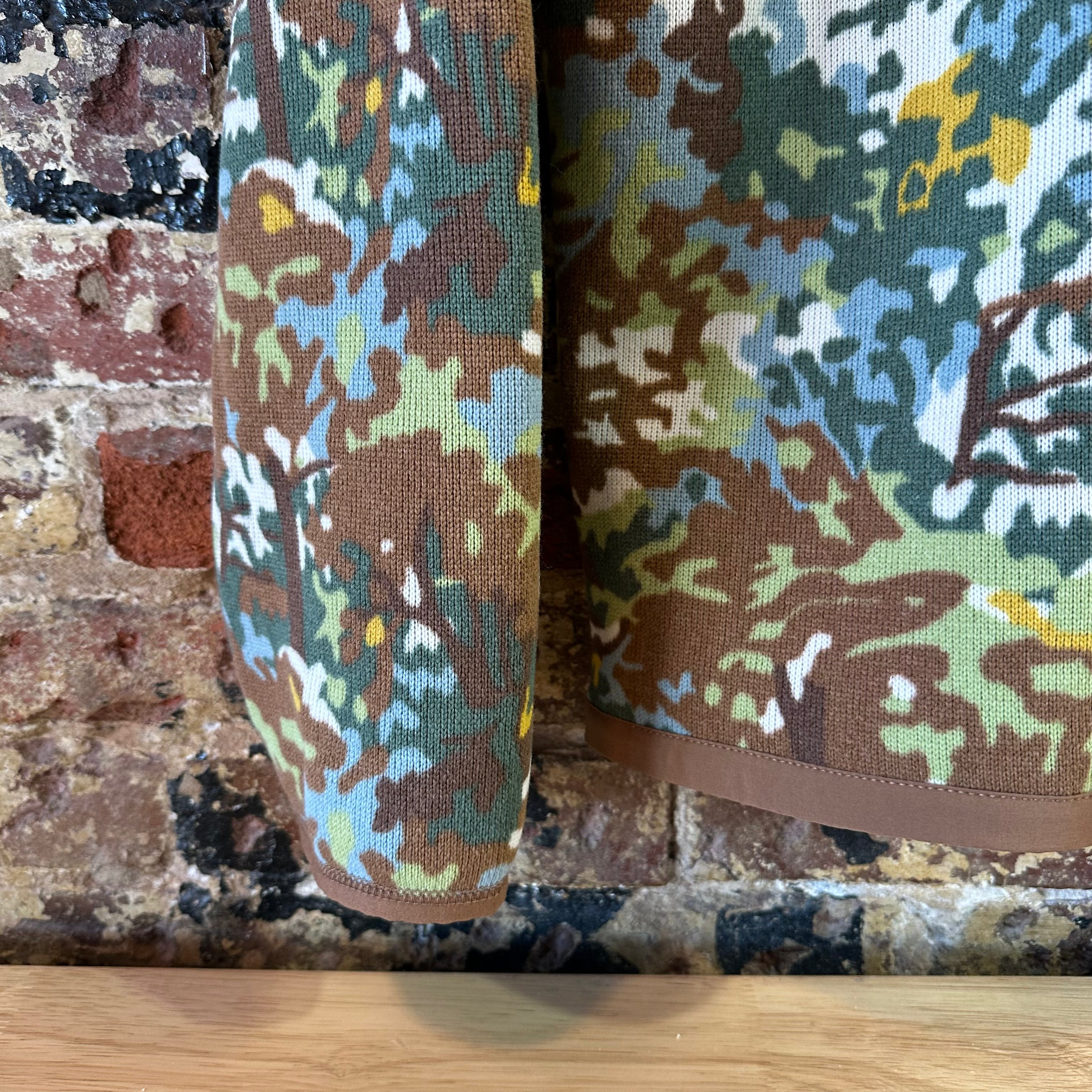 The North Face Men's XL Gordon Lyons Camo Print 1/4 Zip Camo Green Brown