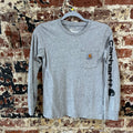 Carhartt Long Sleeve Gray T-Shirt Boys Medium