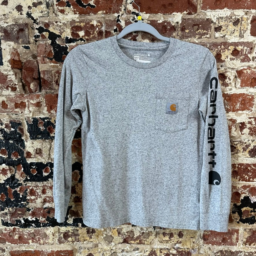 Carhartt Long Sleeve Gray T-Shirt Boys Medium