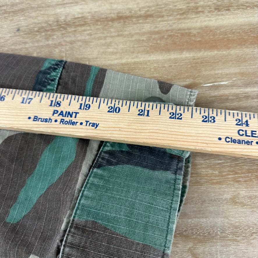 US Army Jacket Mens Large Short Woodland Combat Coat Shirt