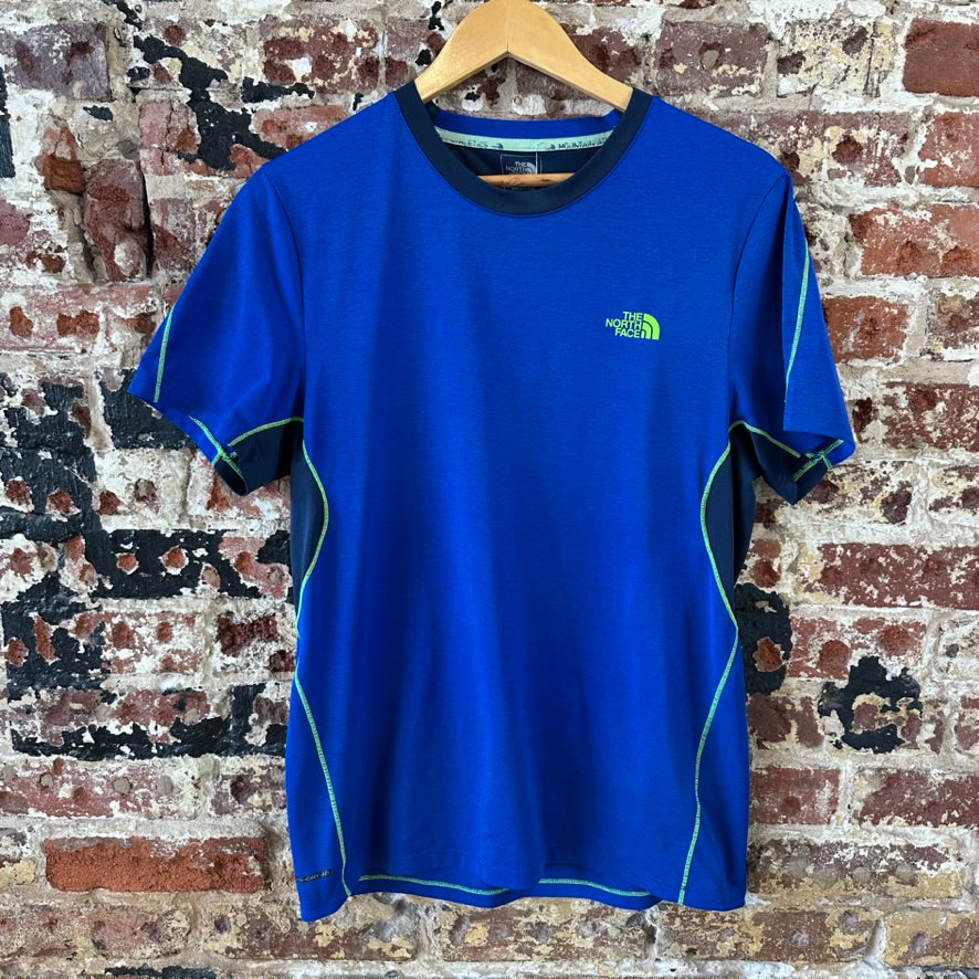 The North Face Short Sleeve T-Shirt Tee Blue Base layer Mens Small Workout