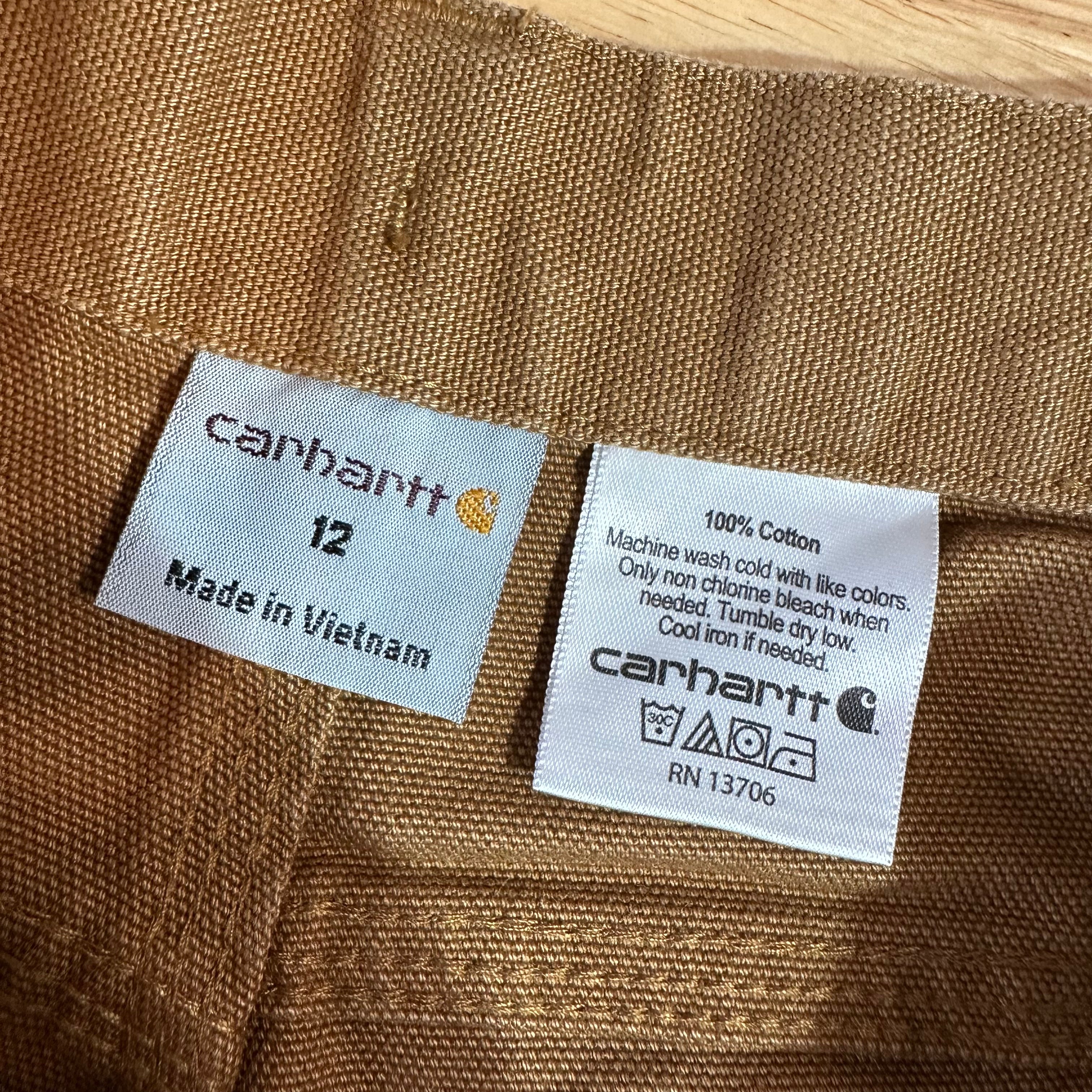 Carhartt Boys size 12 Brown Pants