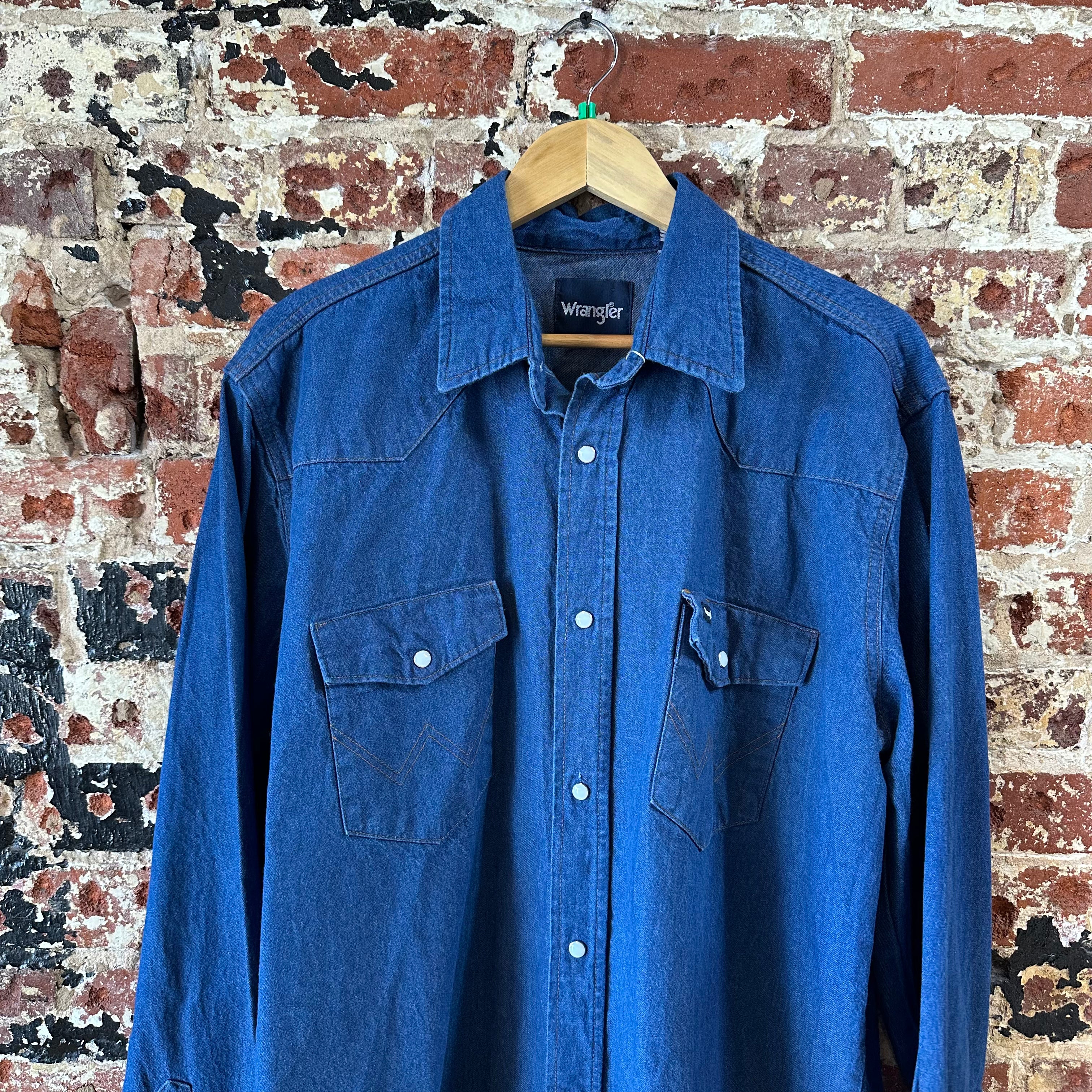 Wrangler Mens XL Tall Long Sleeve Western Shirt