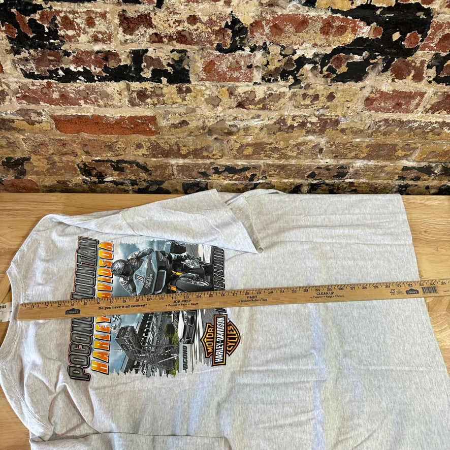 Harley Davidson Men's 5XL Short Sleeve Gray T-Shirt NEW
