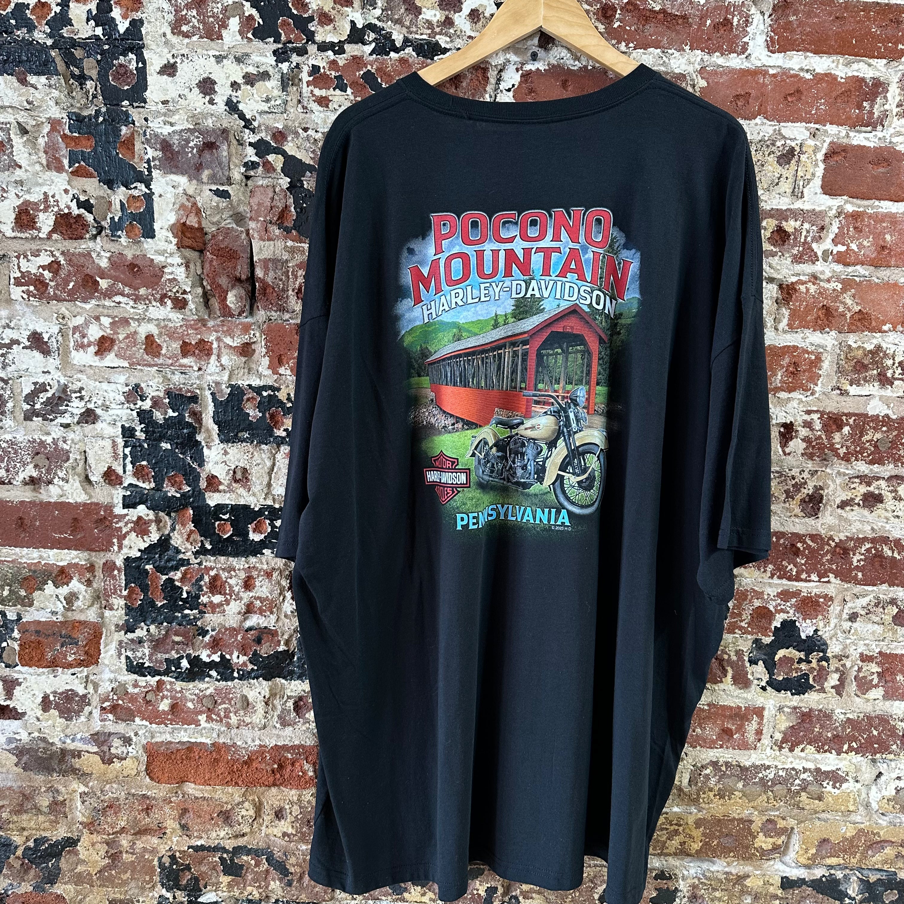 Harley Davidson Men's 5XL Short Sleeve Black T-Shirt NEW