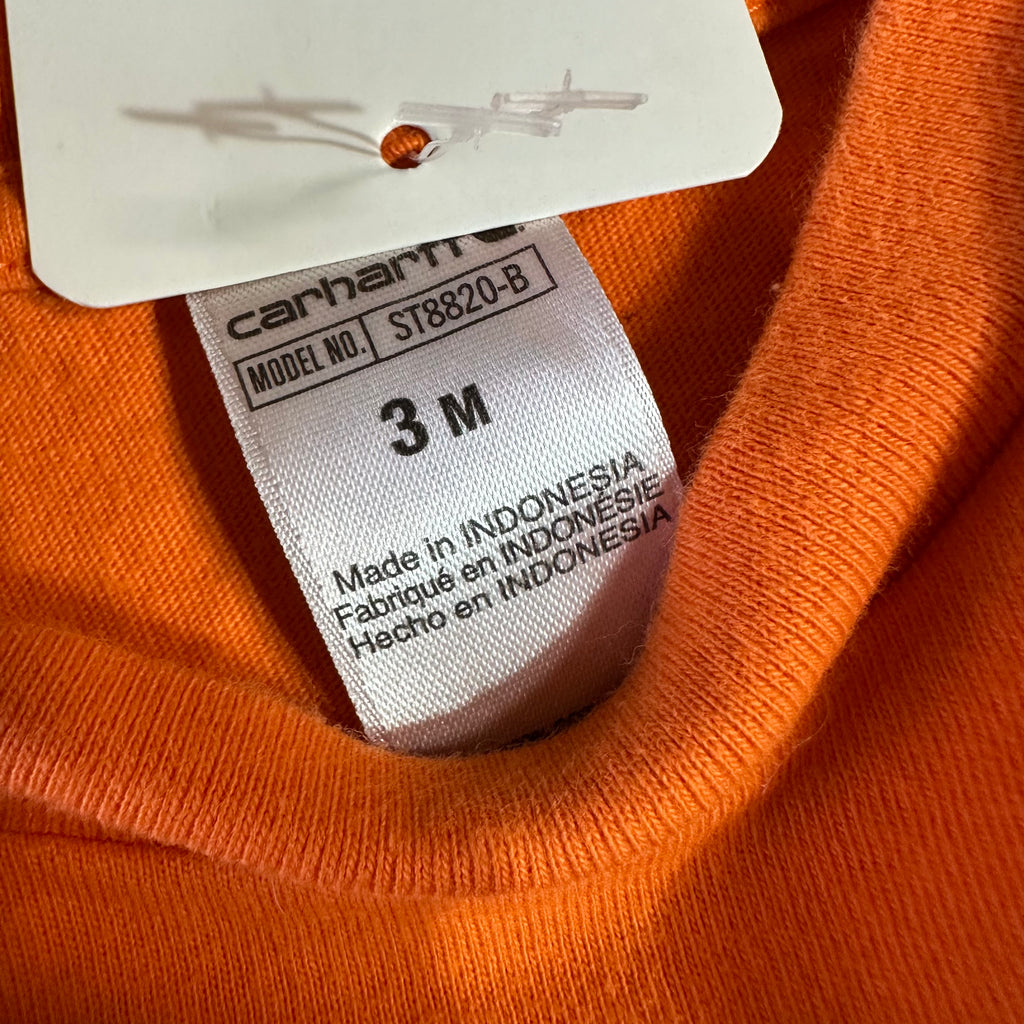 Carhartt Long Sleeve Little Wild One Boys 3M Outdoor Toddler Bear Orange