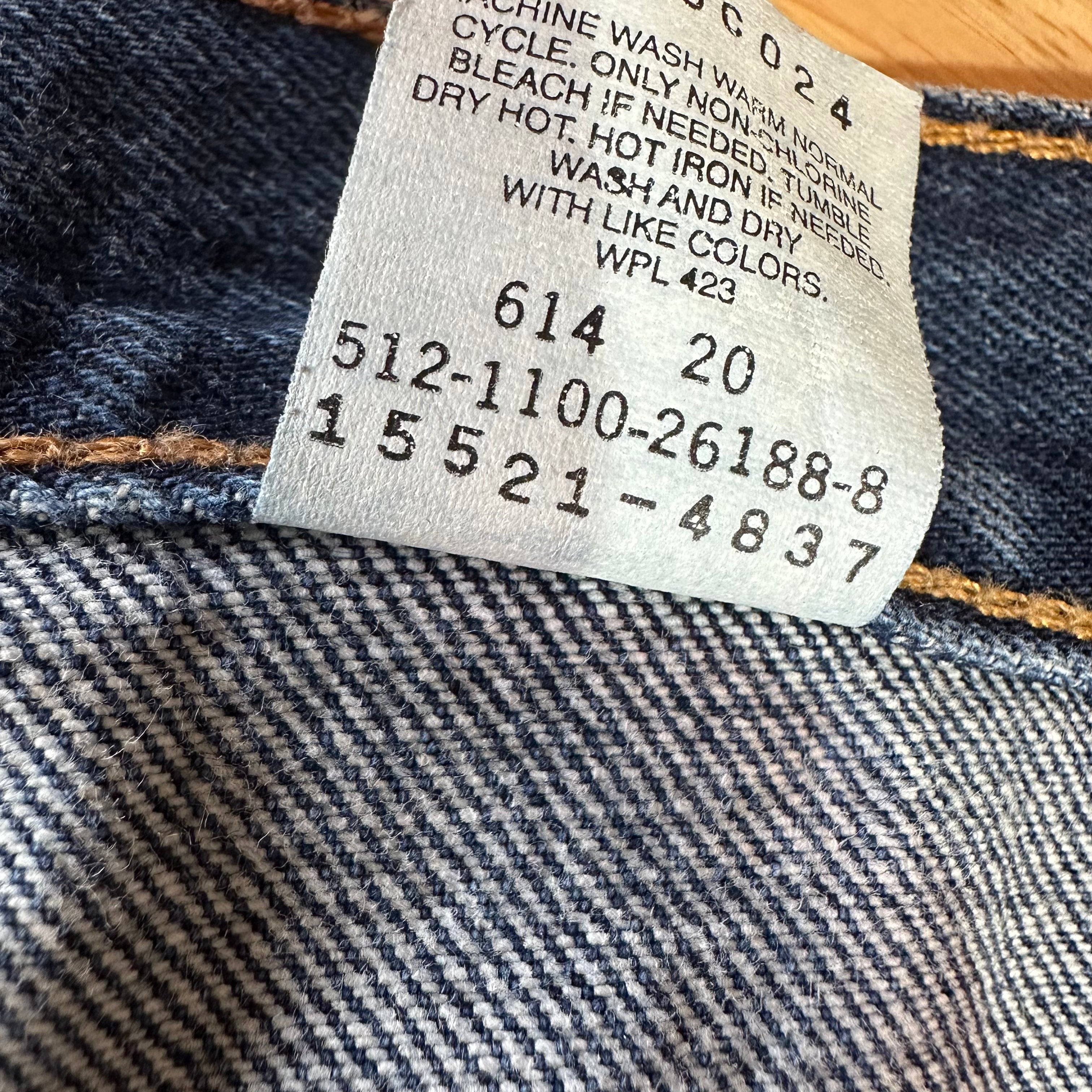 VTG Levi's 512 Womens 12 Long Jeans