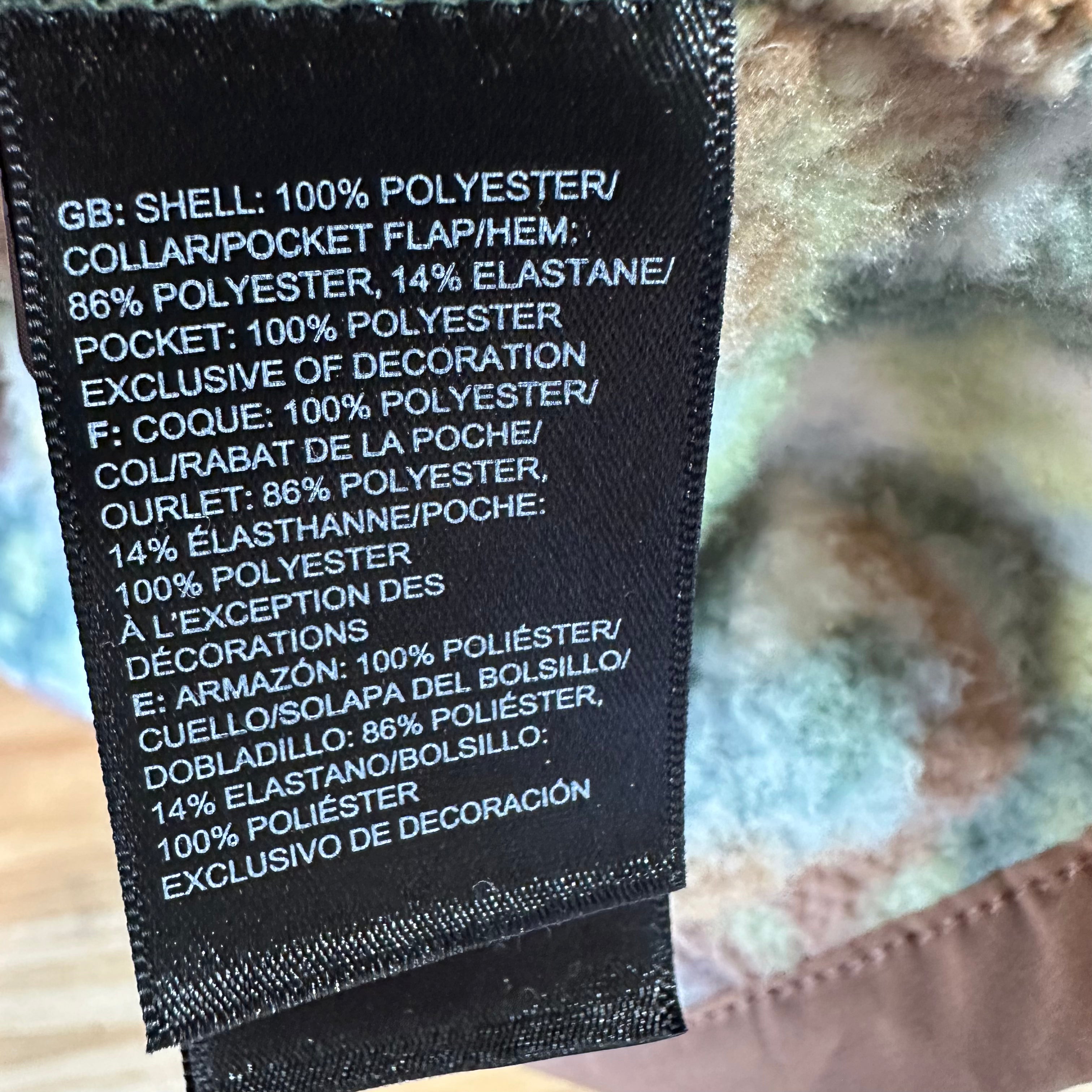 The North Face Men's XL Gordon Lyons Camo Print 1/4 Zip Camo Green Brown