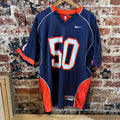 Nike Illinois Mens Large Jersey #50