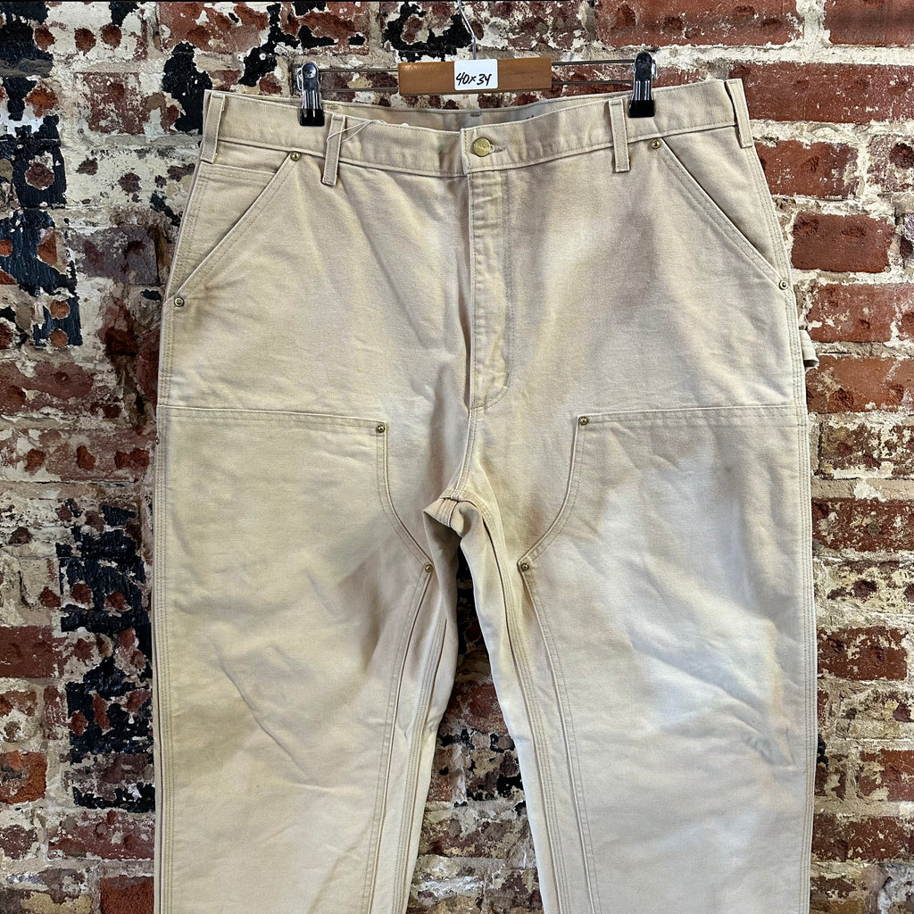 Carhartt Double Knee Mens 40x34 Tan Pants