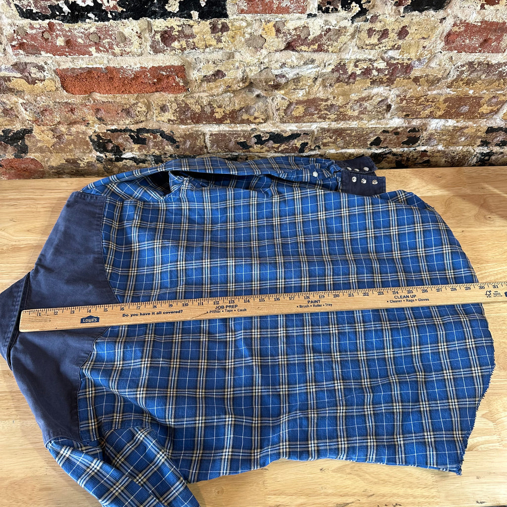 Wrangler Mens Medium Blue Western Shirt