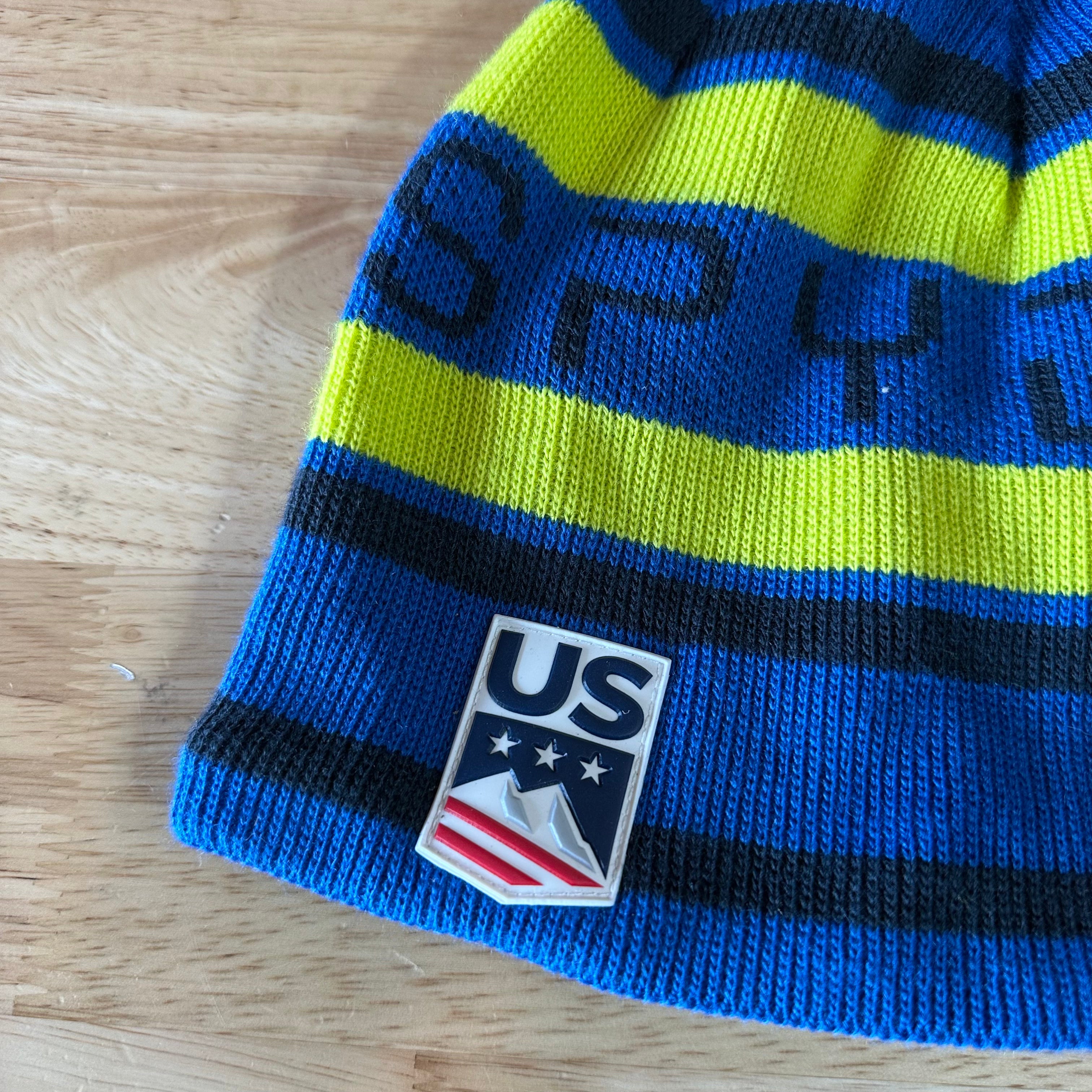 SPYDER | US Ski Team Beanie Hat Pom Pom OS Blue