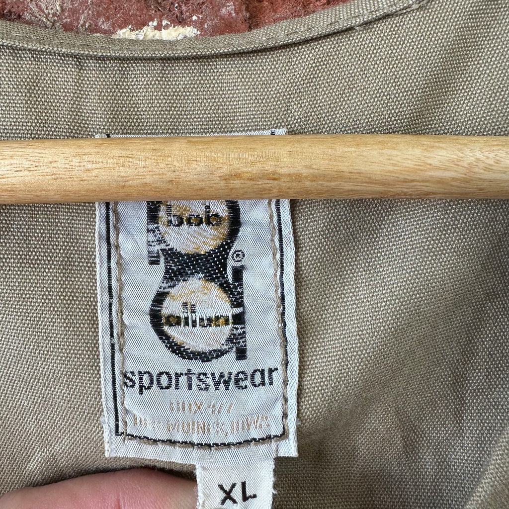 Vintage Bob Allen Shooting Vest Upland Field Hunting Leather Padded Game Bag XL