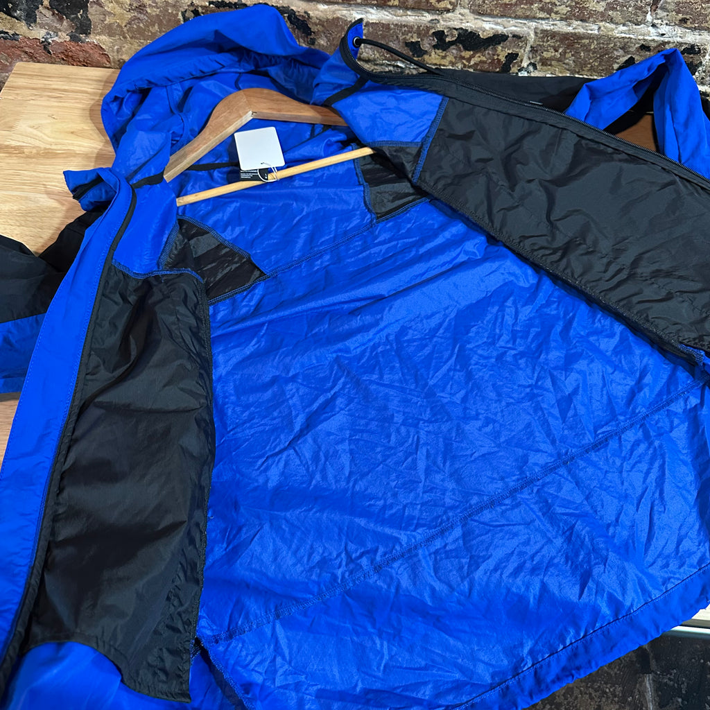 The North Face Jacket Mens Large Blue Windwall Outdoors Hiking Full Zip