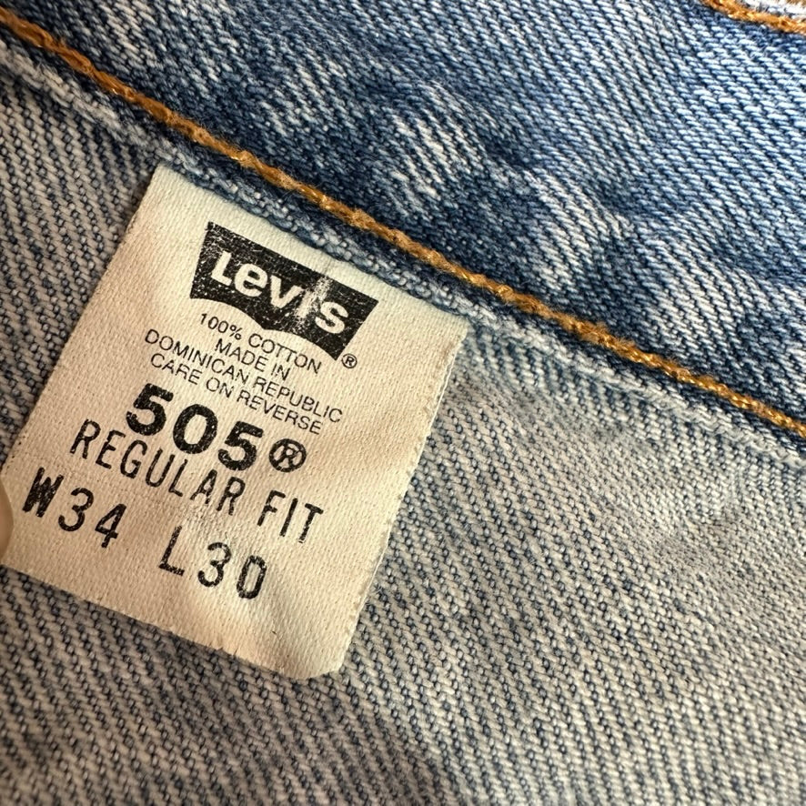 VTG Levis 505 Mens 34x30 Blue Jeans