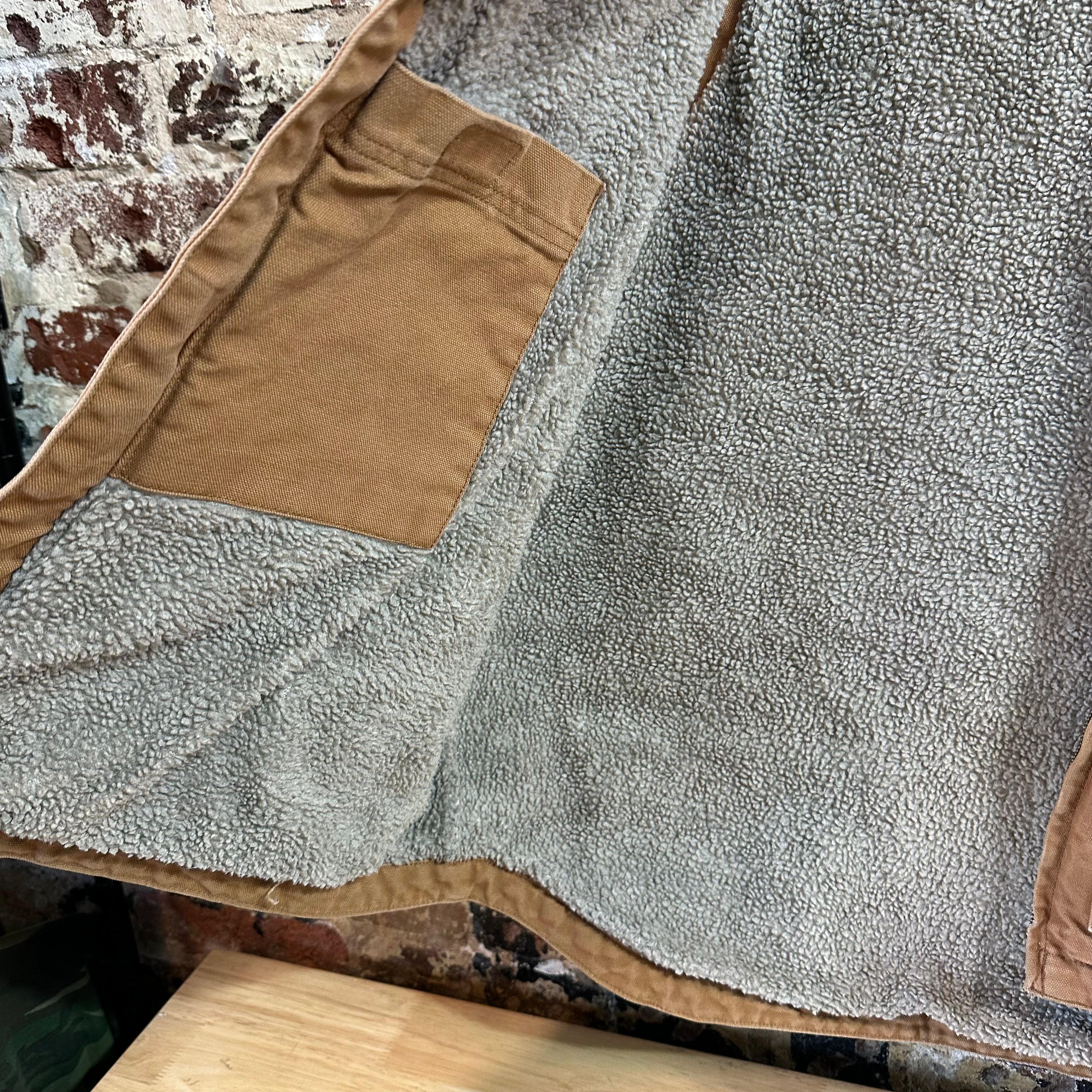 Carhartt Brown Sherpa Lined Men's Large Tall Vest