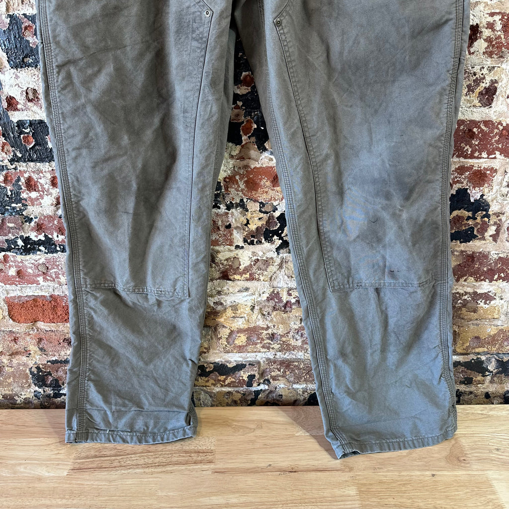 Carhartt Mens 34x32 Light Brown Double Knee Pants