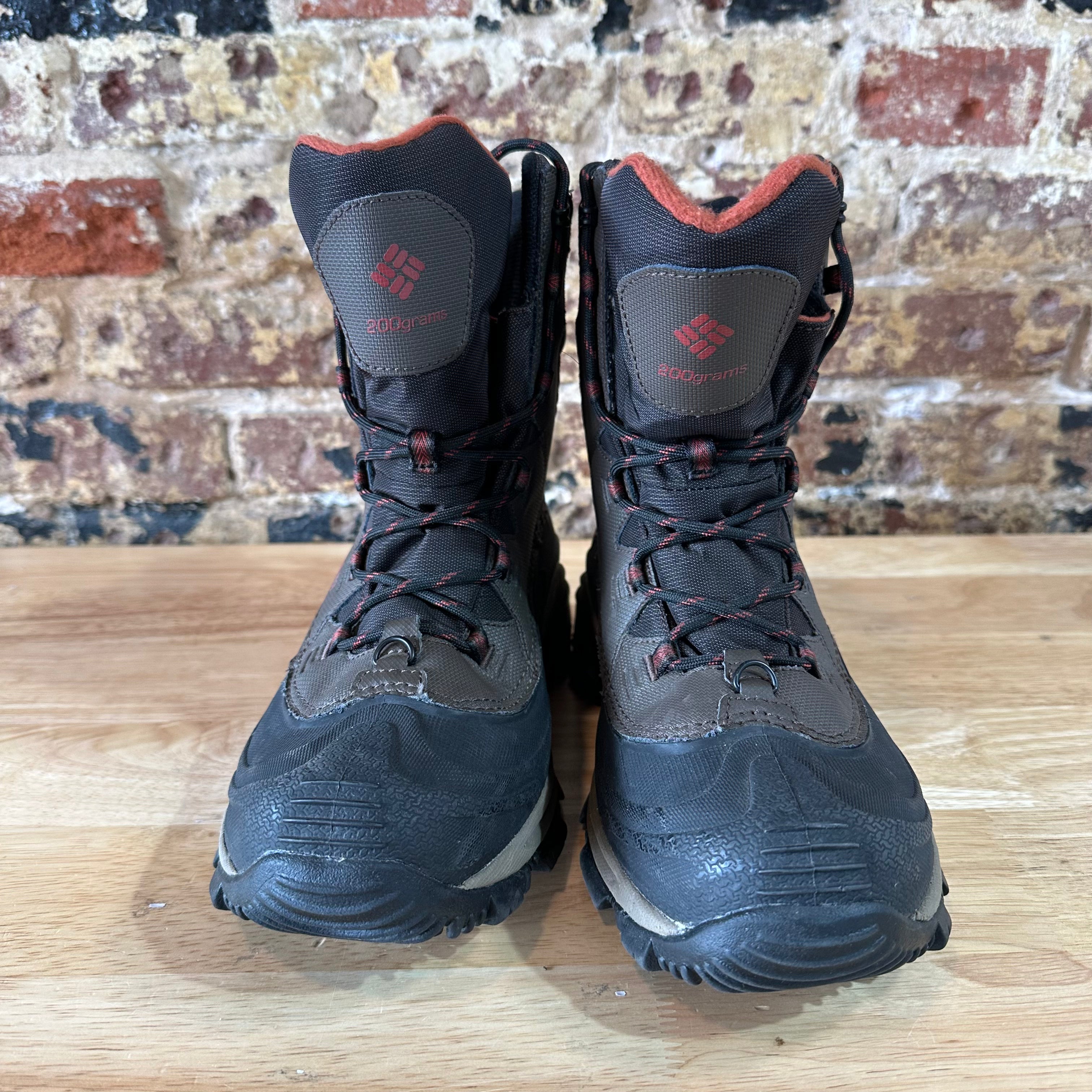 Columbia Bugaboot II Boots Mens Size 8 - Black, Brown Hiking Waterproof