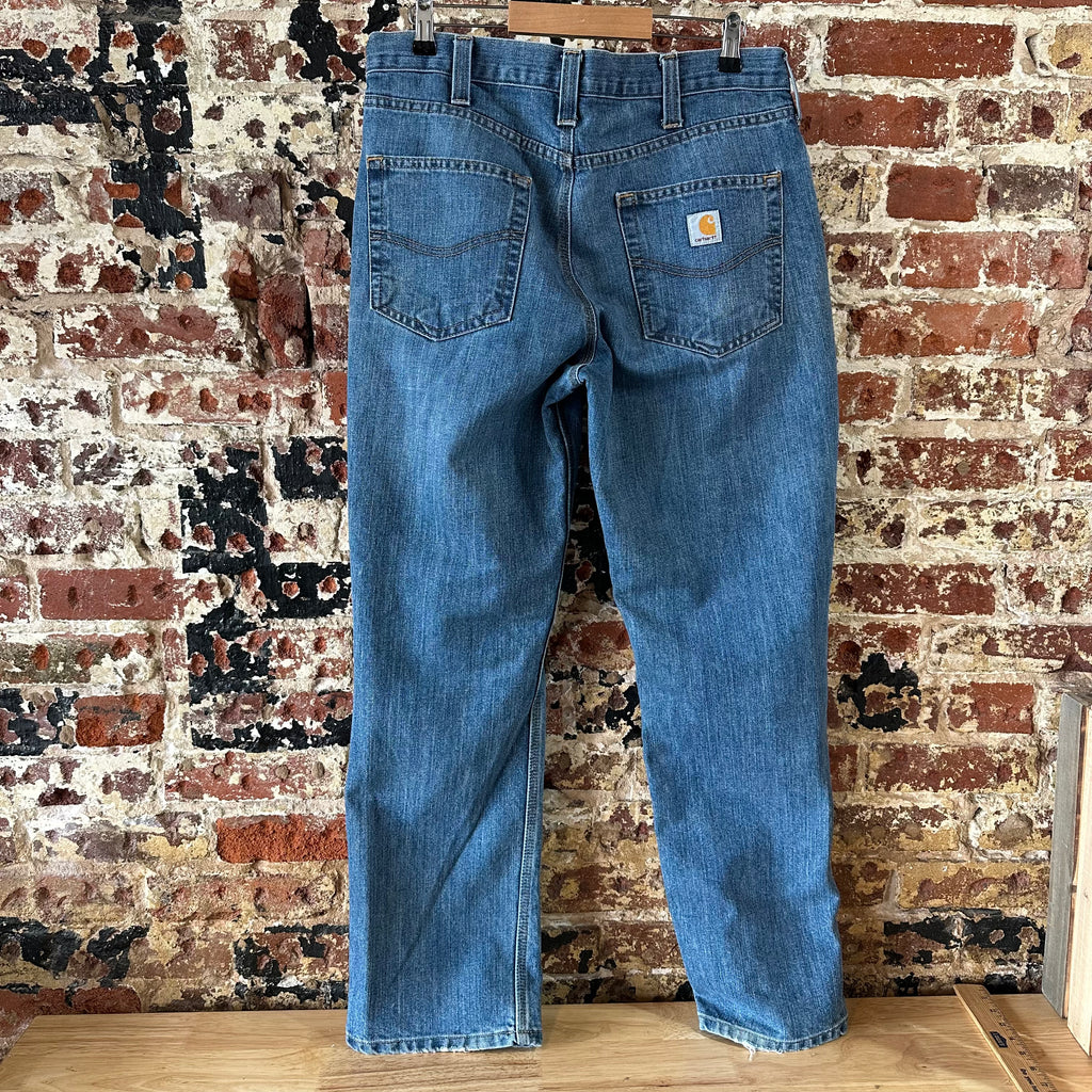 Carhartt Mens 34x30 Blue Jeans