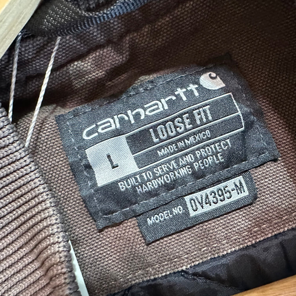 Carhartt Dark Brown Lined Men's Large Vest
