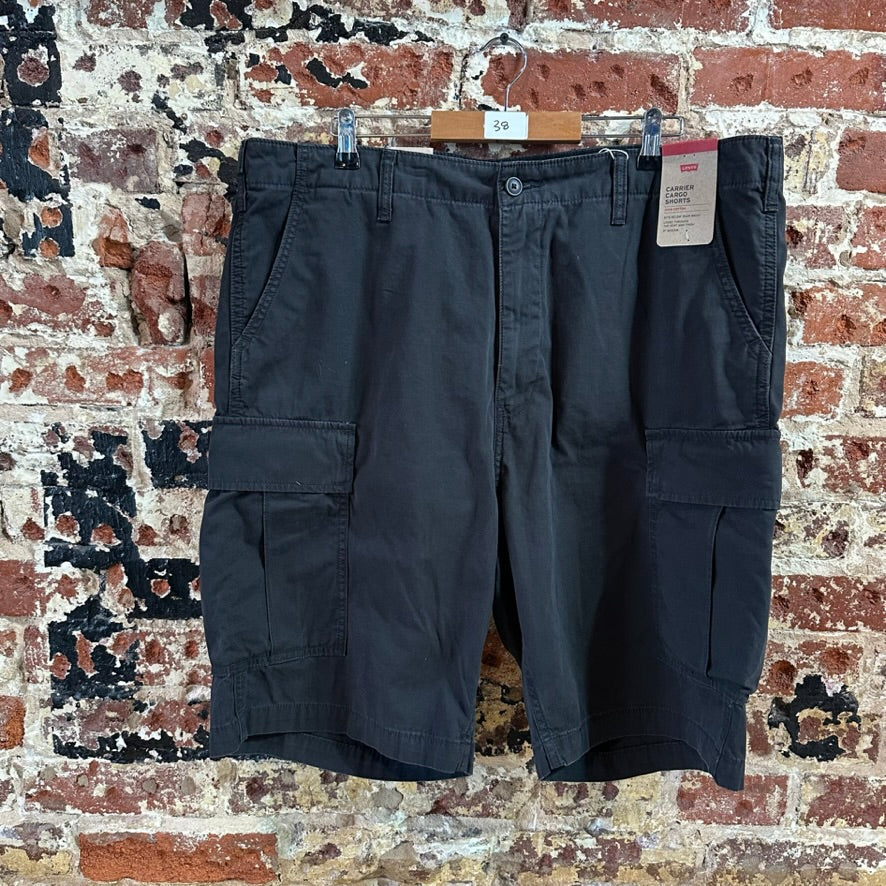 Levi's Shorts Mens 38 Cargo Black Hiking Camping Levis NEW