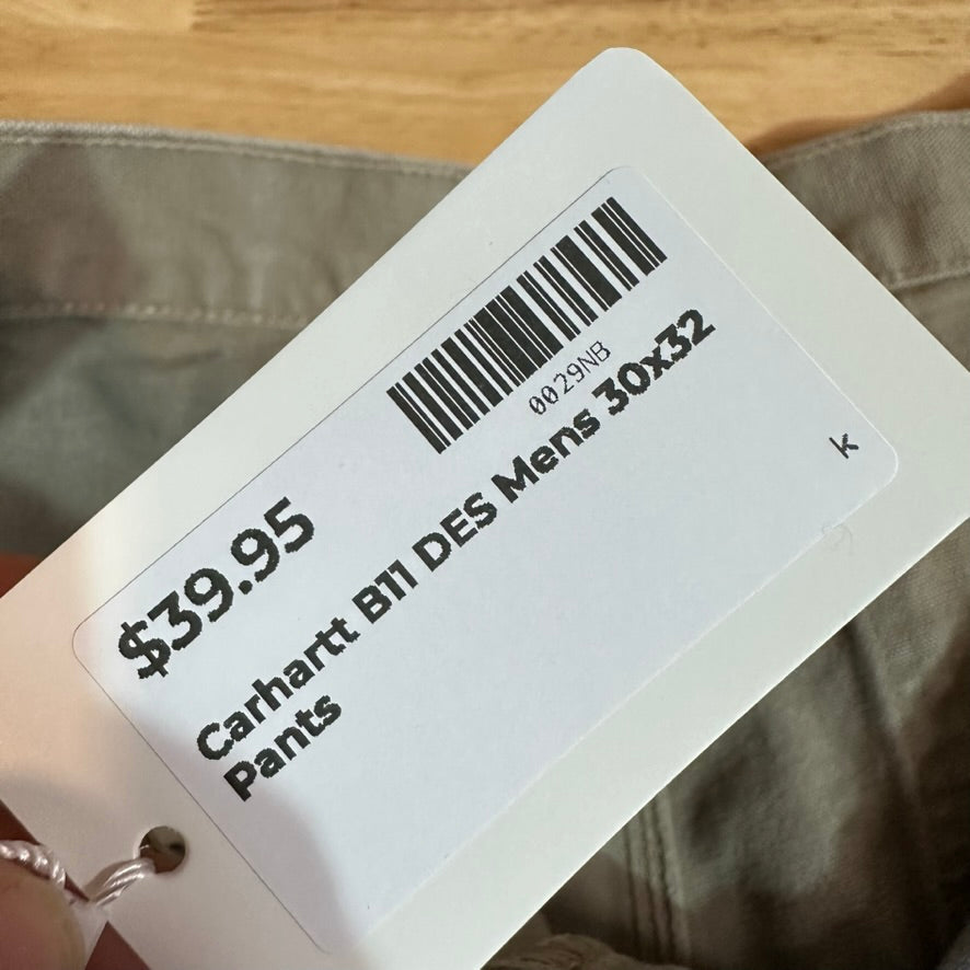 Carhartt B11 DES Mens 30x32 Pants
